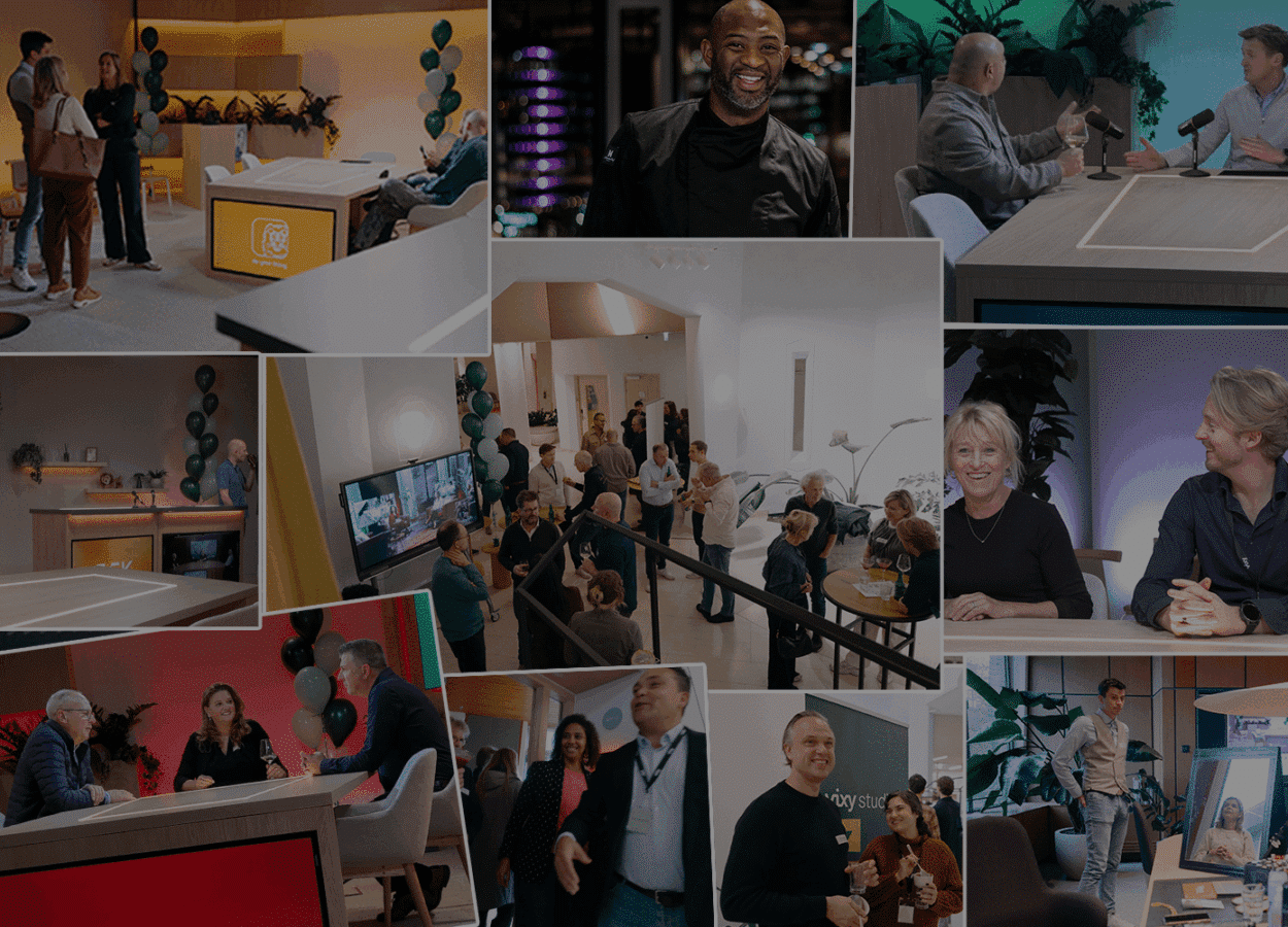 Professional broadcast studio for corporate live communication in Amsterdam